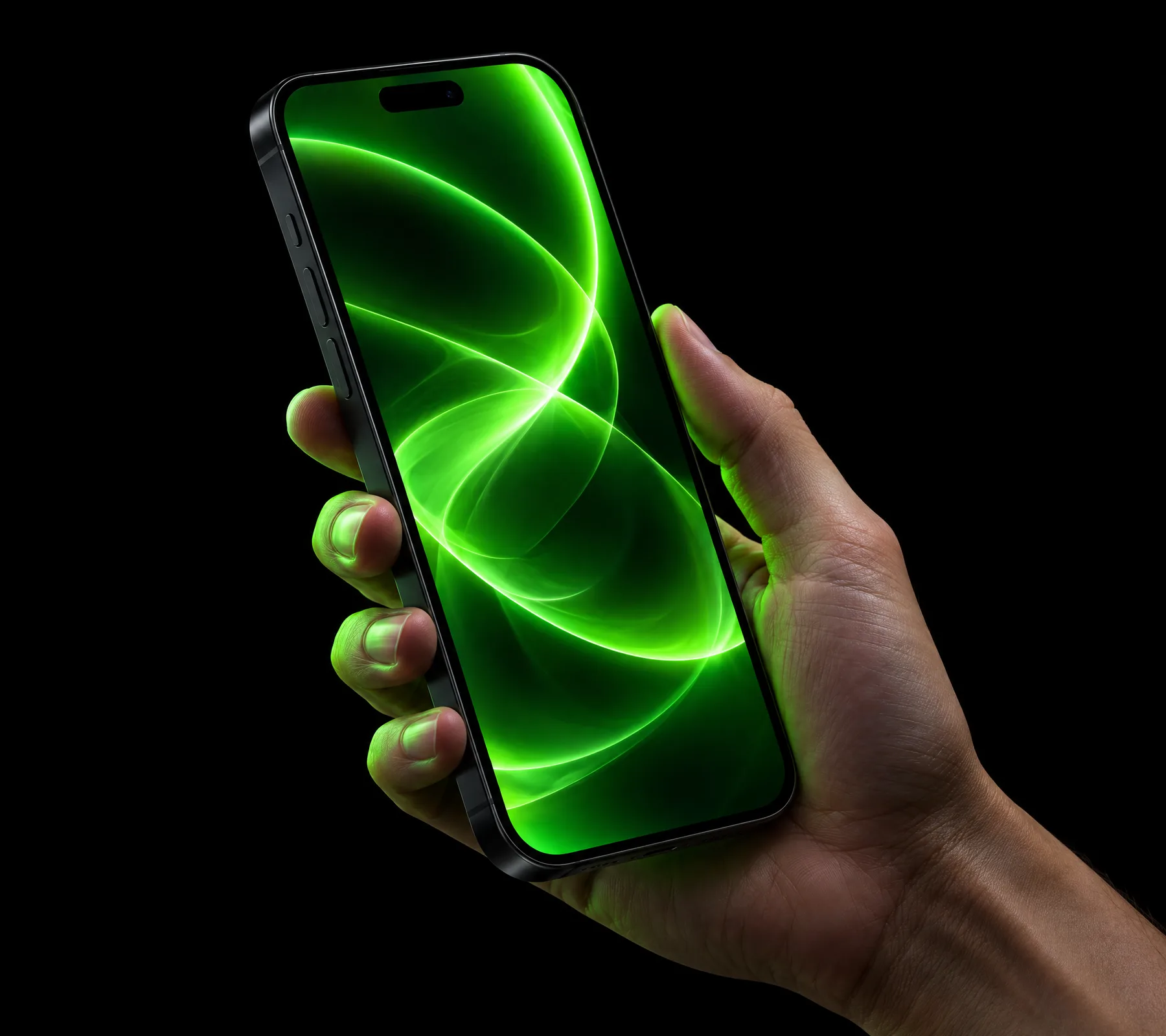 A hand holding a phone running Coinop